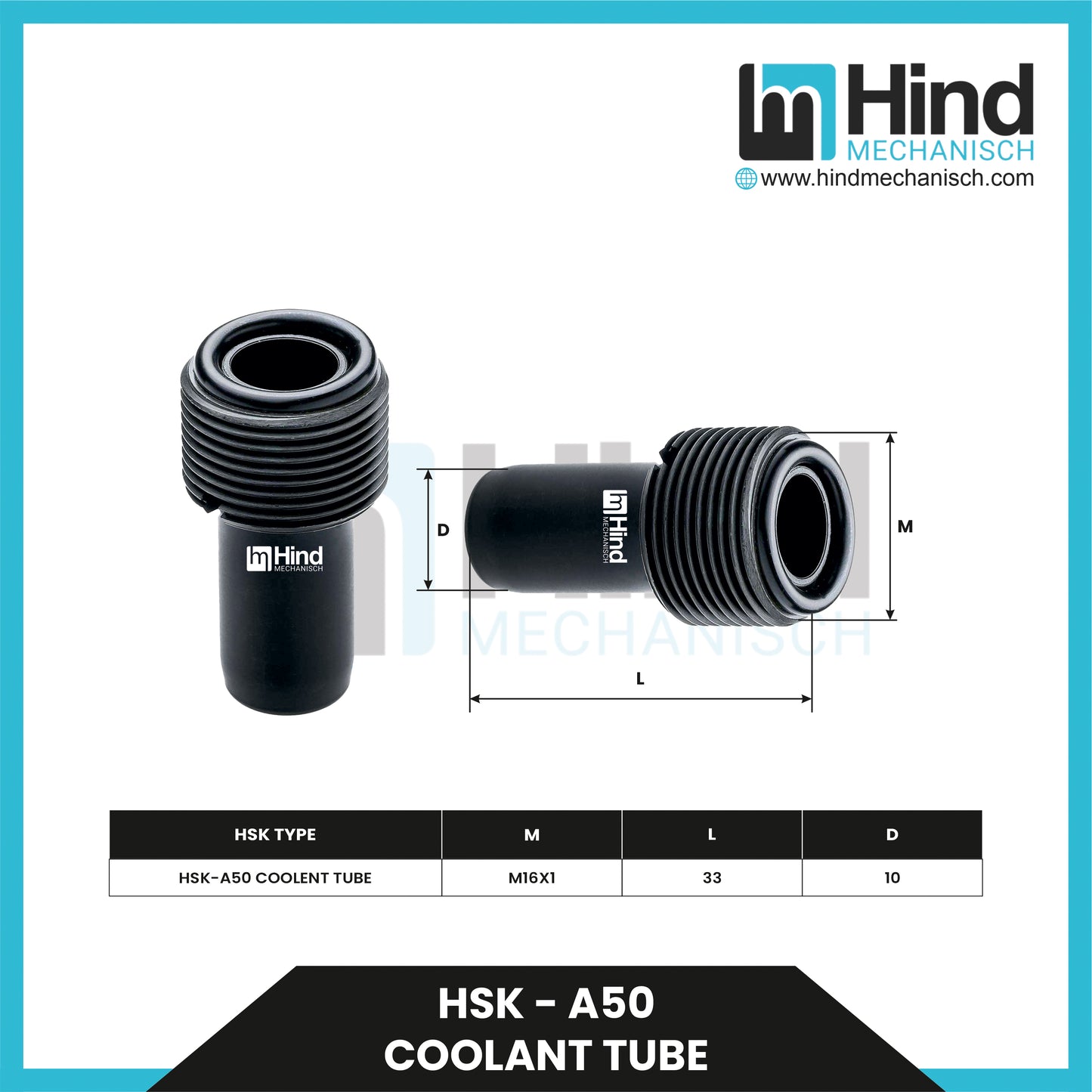 HSK - A Coolant Tube Tool Holder Accessories