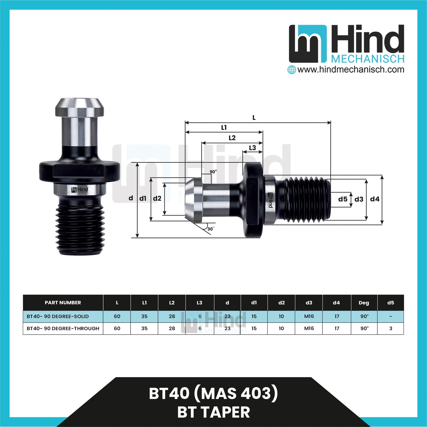 BT40 Pull Stud Tool Holder Accessories