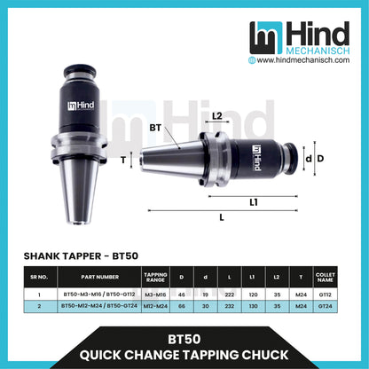 BT50 Quick Change Tool Holder