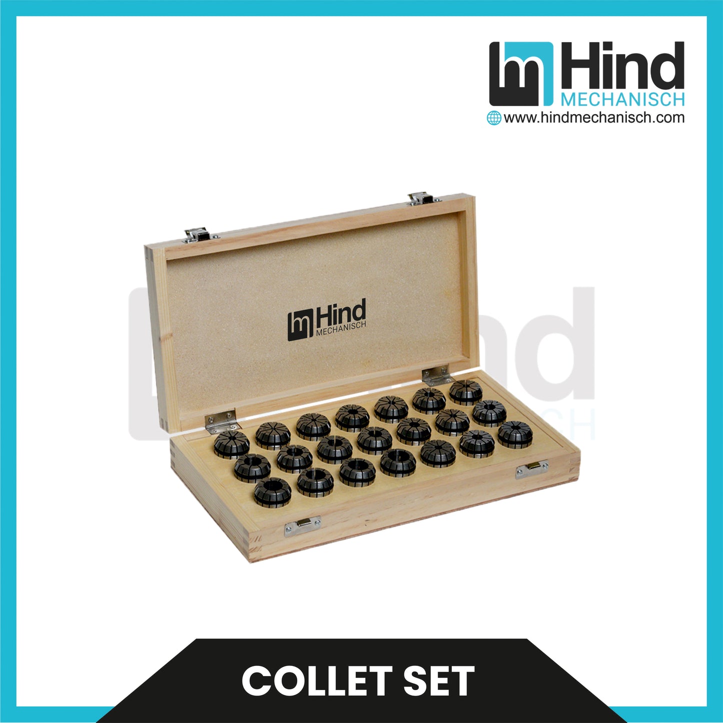 ER Collet Set with Premium Wooden Box