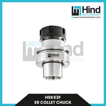 HSK63-F ER Collet Chuck Tool Holder (UPTO 100)