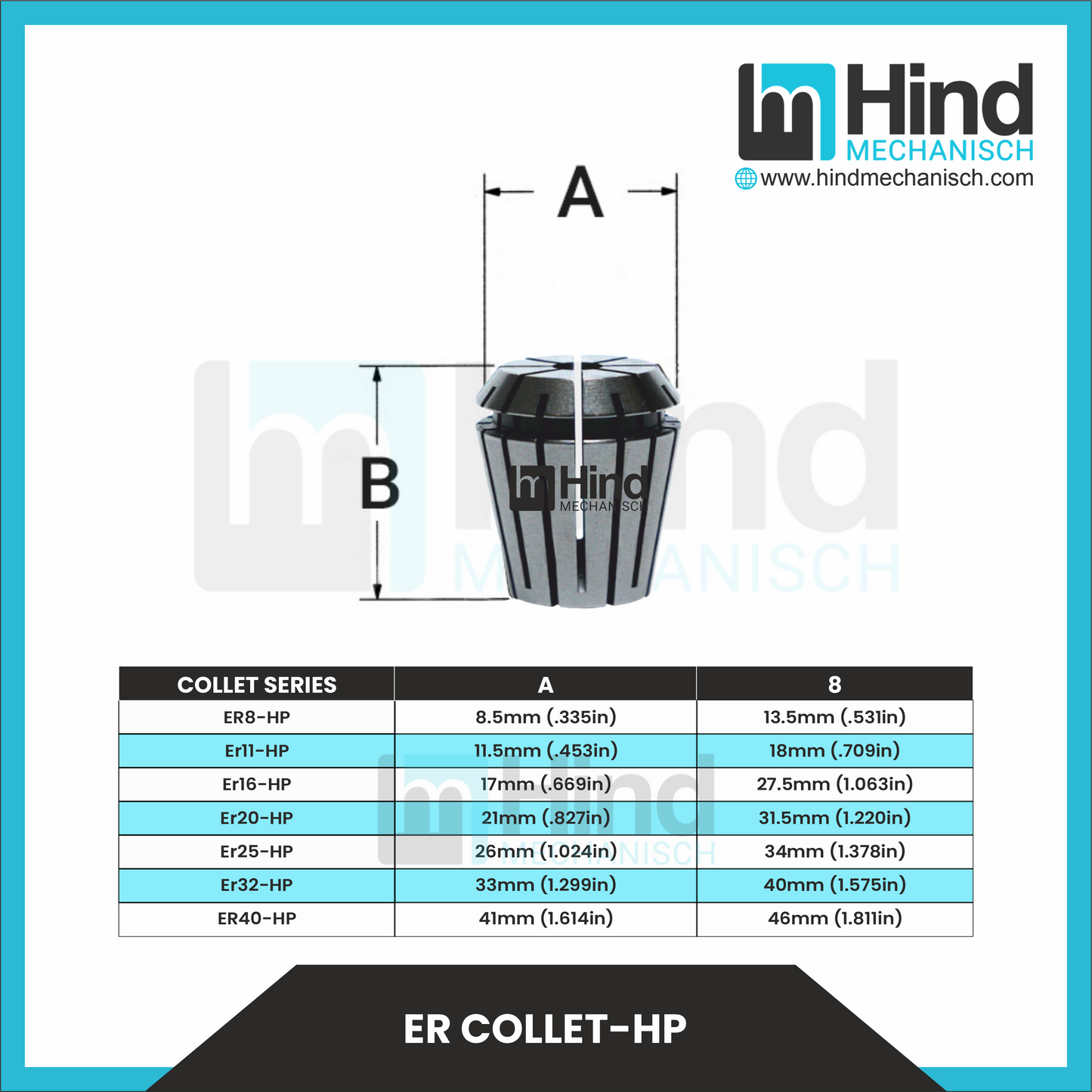 ER8| ER Collet - High Precision