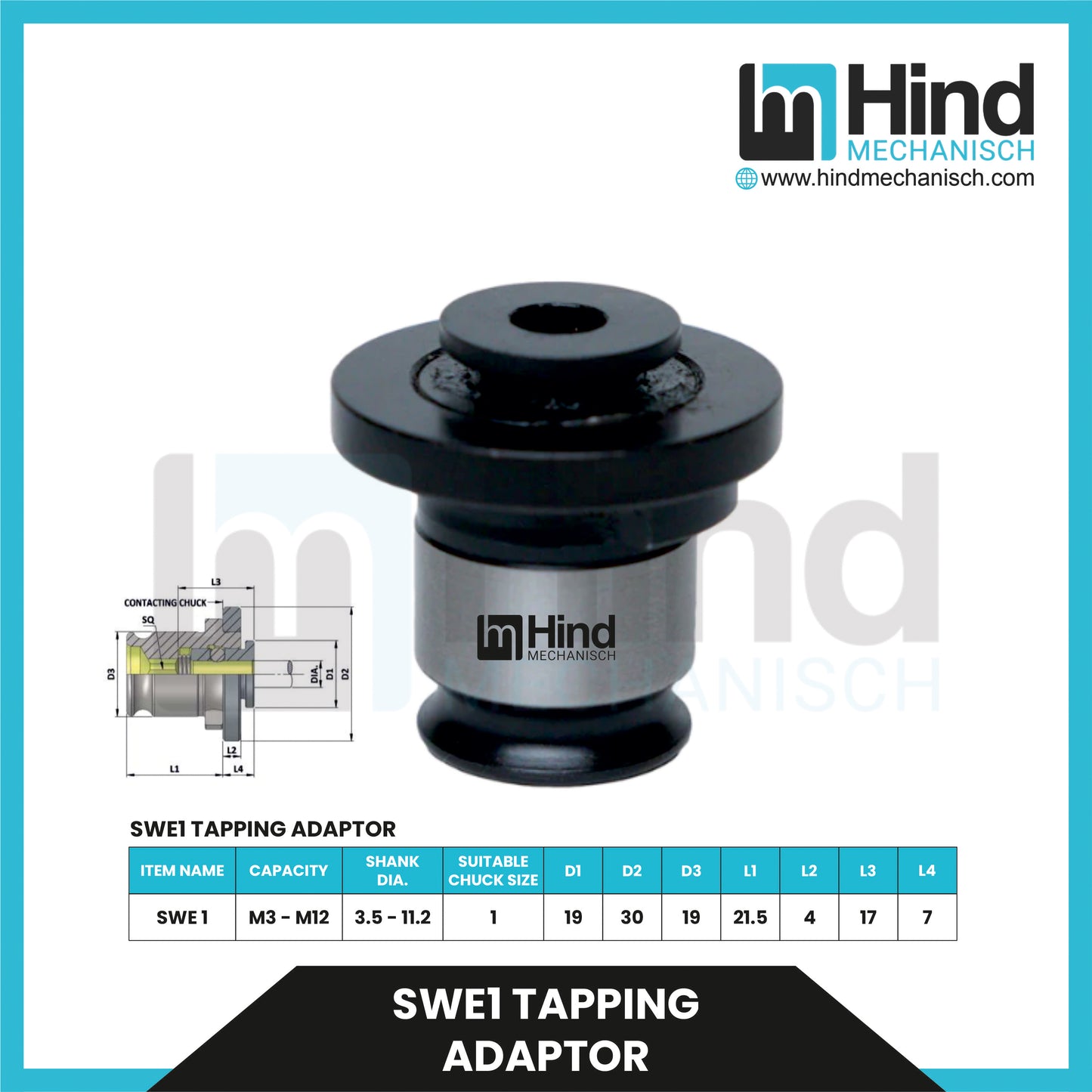 Tapping Adaptor without Safety Clutch